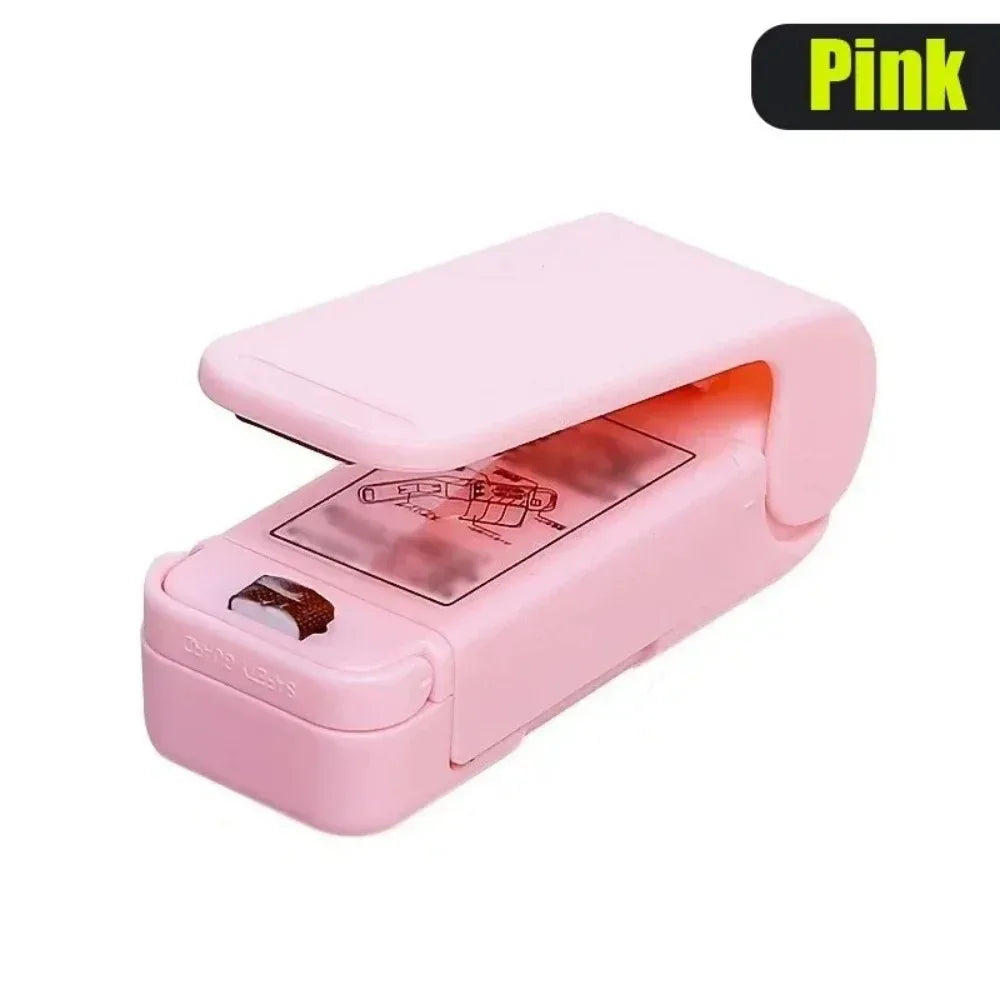 1PC Snack Sealer Mini Heat Bag Sealing Machine Package Sealer Portable Kitchen Thermal Plastic Food Bag Closure Accessories Tool - WOF