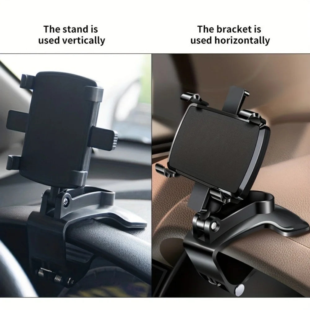 Universal Car Dashboard Phone Holder 360° Rotation Smartphone Car Stand For iPhone Samsung Xiaomi Portable GPS Navigation Holder