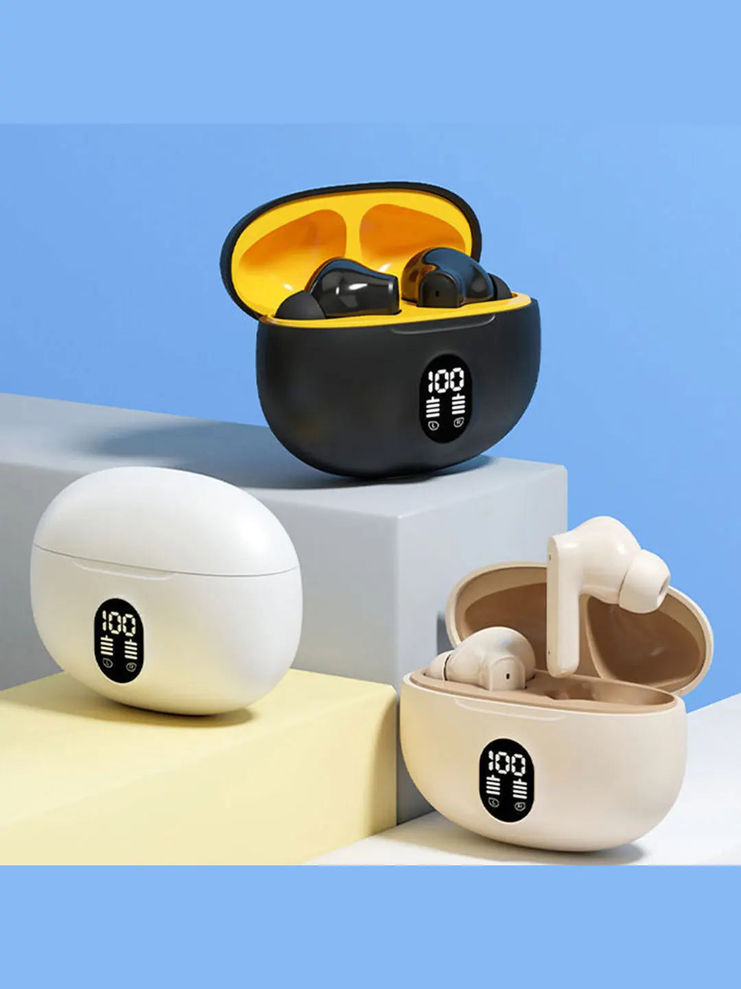 895B Wireless Headphones Bare Metal Bluetooth Noise Reduction Long Battery Life for Sports Games Office Use