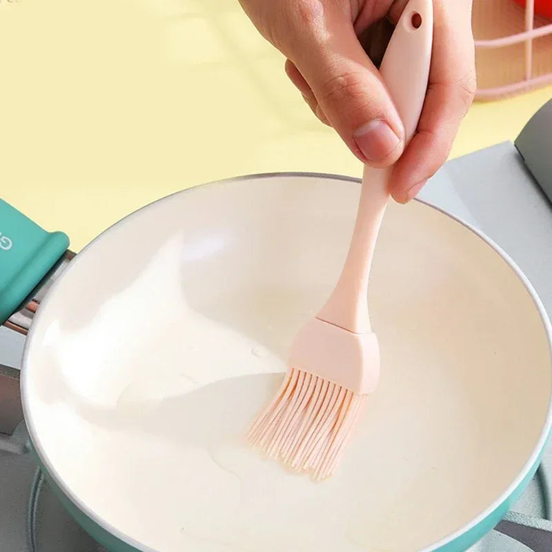 Food Grade Silicone Oil Brush BBQ Barbecue Brush Kitchen Pancake Brush Oil Brush Sauce Brush Kitchen Small Tools - WOF 