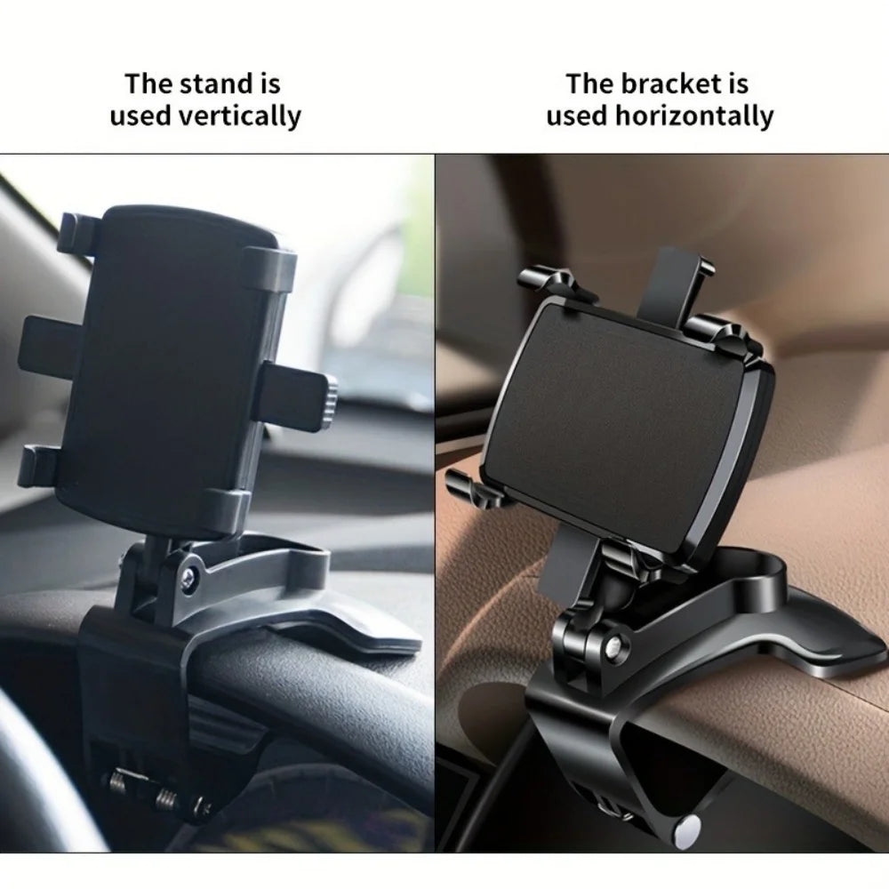 Universal Car Dashboard Phone Holder 360° Rotation Smartphone Car Stand For iPhone Samsung Xiaomi Portable GPS Navigation Holder