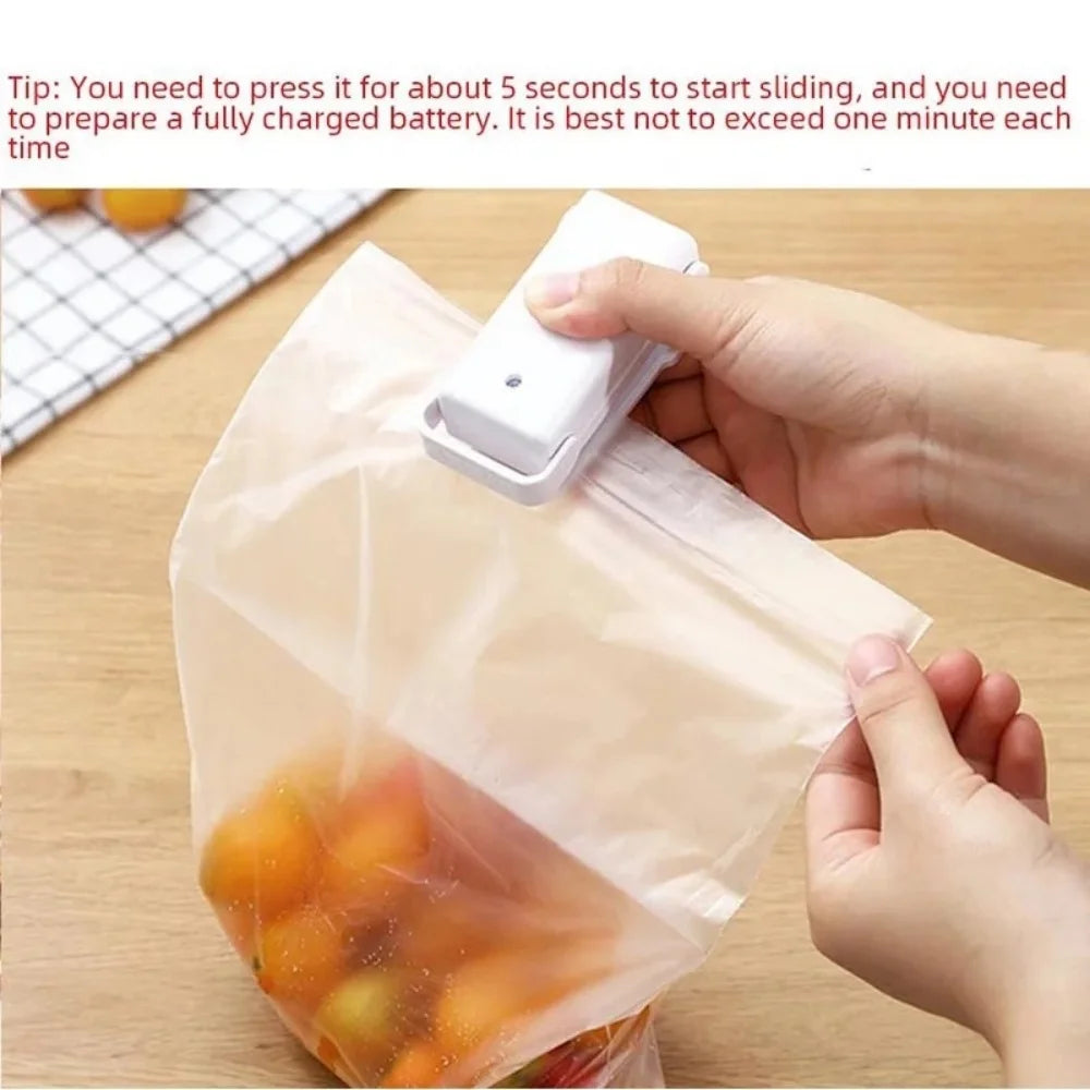1PC Snack Sealer Mini Heat Bag Sealing Machine Package Sealer Portable Kitchen Thermal Plastic Food Bag Closure Accessories Tool