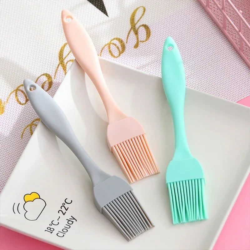 Food Grade Silicone Oil Brush BBQ Barbecue Brush Kitchen Pancake Brush Oil Brush Sauce Brush Kitchen Small Tools - WOF 