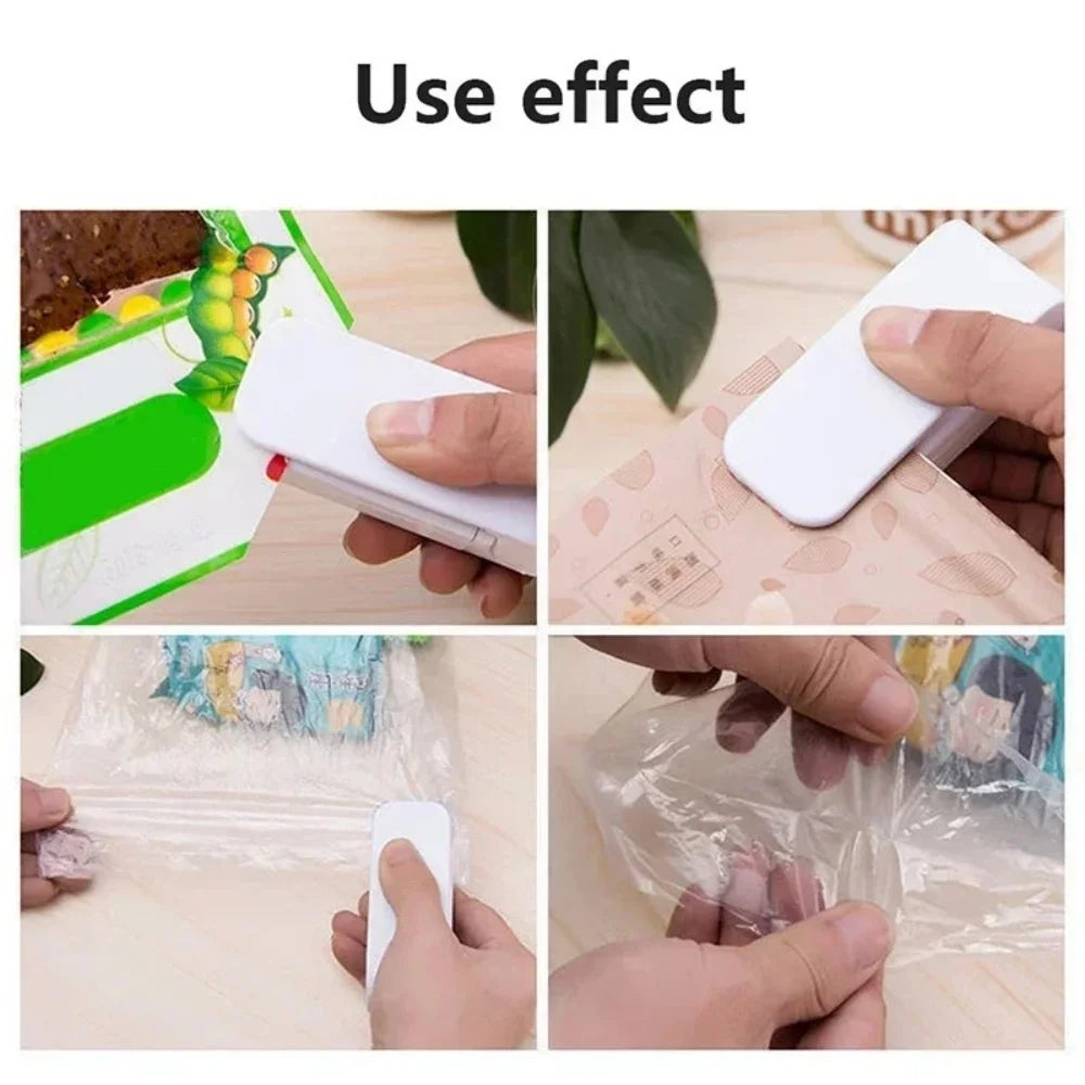 1PC Snack Sealer Mini Heat Bag Sealing Machine Package Sealer Portable Kitchen Thermal Plastic Food Bag Closure Accessories Tool