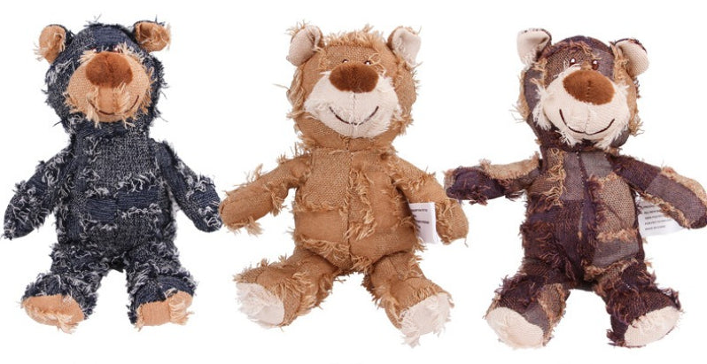 Pet Teddy Bear Soundmaking Toy Plush Interactive Dog Toy