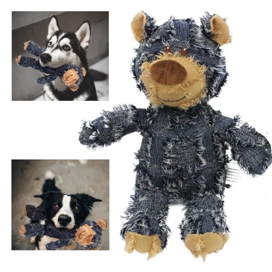 Pet Teddy Bear Soundmaking Toy Plush Interactive Dog Toy