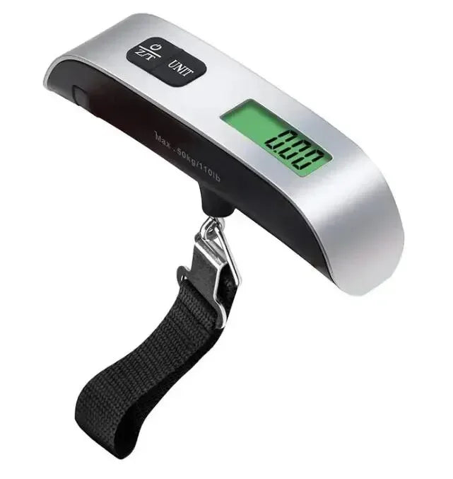 Luggage Scale 110lb 50kg Digital Handheld Portable Hanging Baggage Scale for Travel Suitcase Weight Scale - WOF 